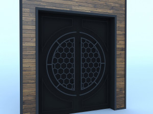 cinema theater gate 3Dモデル