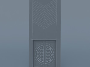 cinema theater gate 3Dモデル