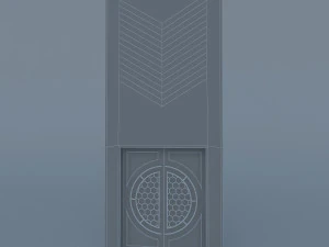 cinema theater gate 3D Model