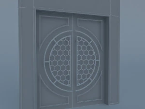cinema theater gate 3D Model