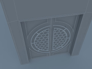 cinema theater gate 3Dモデル