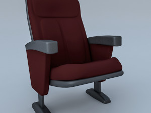 cinema theater chair 3D 모델