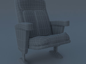 cinema theater chair Modelo 3D