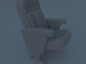 cinema theater chair Modelo 3D