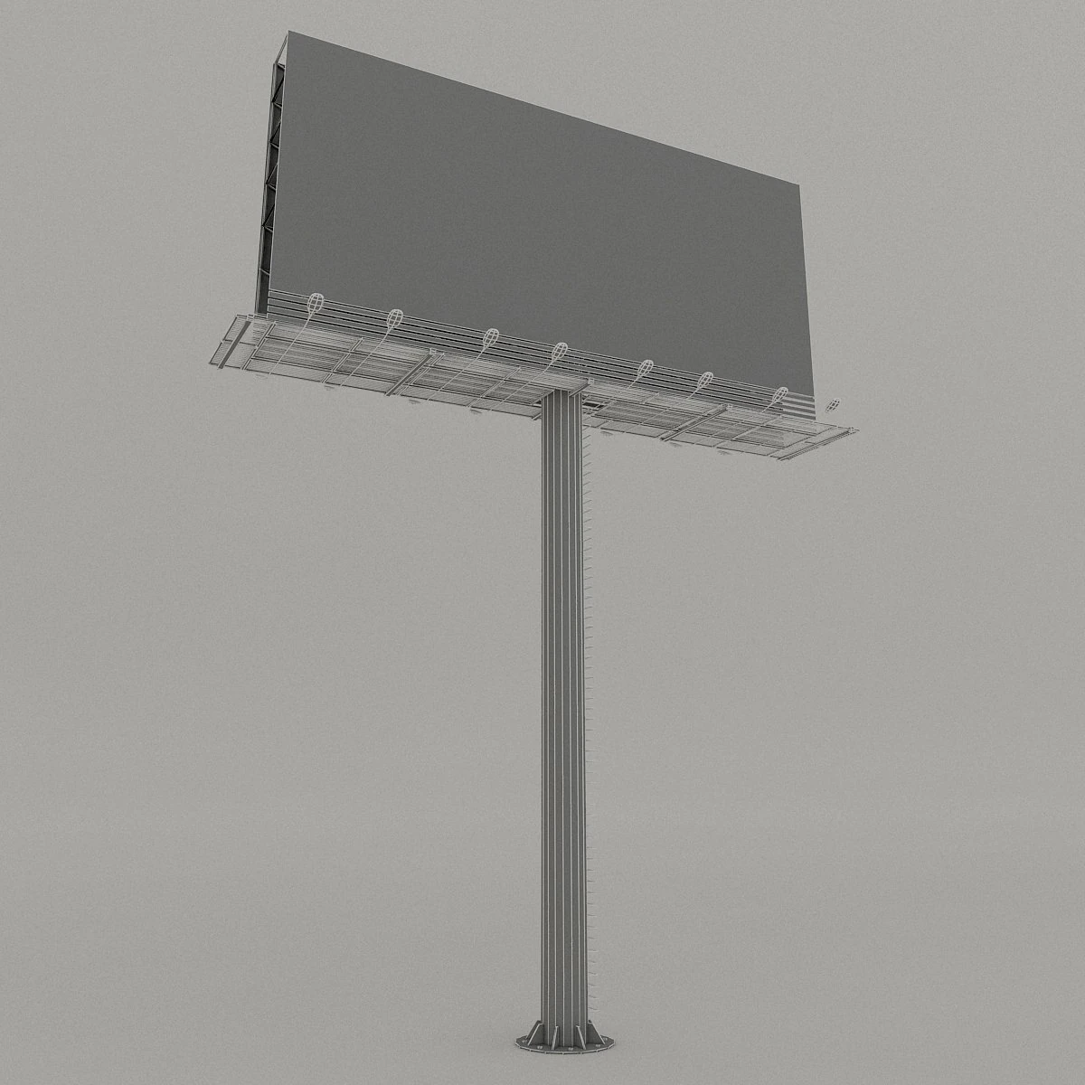 groot reclamebord 3D Model .c4d .max .obj .3ds .fbx .stl .blend 