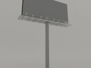 gro&szlig;e Werbetafel 3D Modell