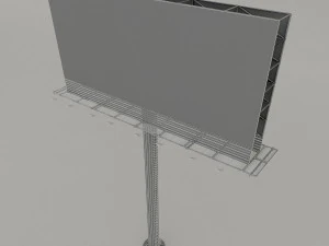 groot reclamebord 3D Model
