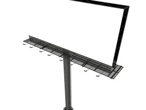 groot reclamebord 3D Model