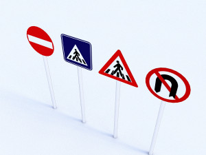 traffic signs Modelo 3D