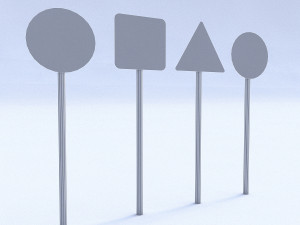 traffic signs Modelo 3D