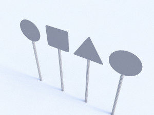 traffic signs Modelo 3D