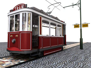 ट्राम 3D मॉडल