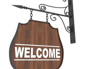 welcome sign 3Dモデル