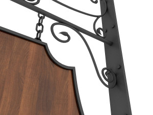 welcome sign 3D 模型