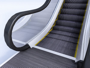 3d escalator 3D Model
