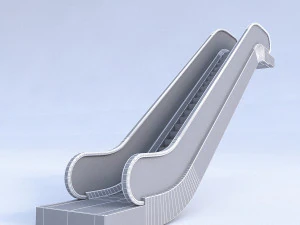 3d escalator 3D Model