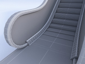 3d escalator Model 3D
