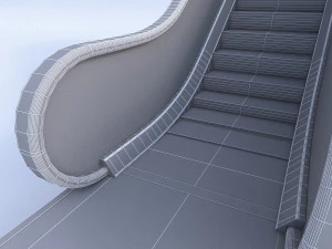 3d escalator 3D Model