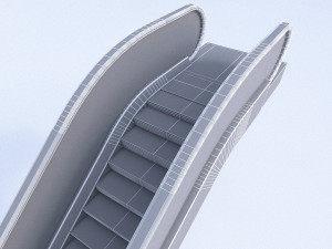 3d escalator Model 3D