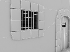 medieval castle door 3D 모델
