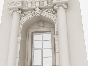 classic building door system 3D Model