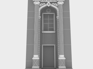 classic building door system 3D Model
