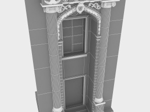 classic building door system 3D Model