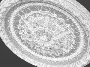classic ceiling pattern 01 3D Model