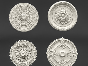 classic ceiling pattern 01 Model 3D