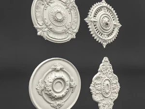 Классический рисунок потолка 02 3D Модель