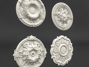 classic ceiling pattern 03 3D मॉडल