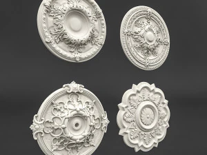 क्लासिक छत पैटर्न 03 3D मॉडल