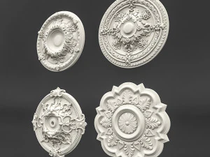 classic ceiling pattern 03 3D Model