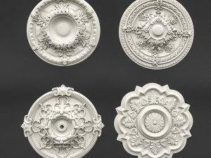 classic ceiling pattern 03 Model 3D