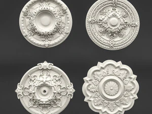 classic ceiling pattern 03 3D Model