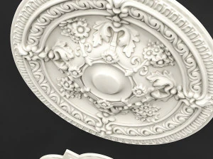 classic ceiling pattern 03 3D Model