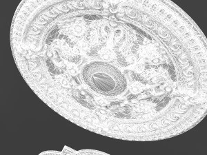 classic ceiling pattern 03 3D Model