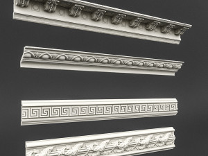 classic ceiling pattern 04 3D Model