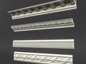classic ceiling pattern 04 3D Model