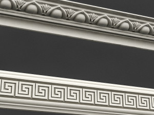 classic ceiling pattern 04 Modelo 3D