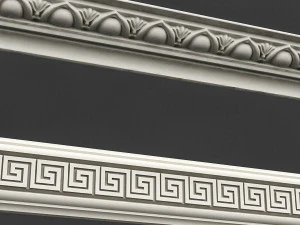 classic ceiling pattern 04 3D Model