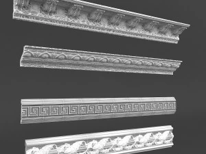 classic ceiling pattern 04 3D Model