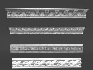 classic ceiling pattern 04 3D Model