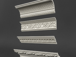 classic ceiling pattern 05 3D Model