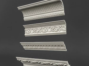 classic ceiling pattern 05 3D Model