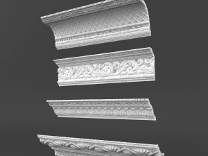 classic ceiling pattern 05 3D Model