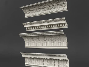 classic ceiling pattern 06 3D Model