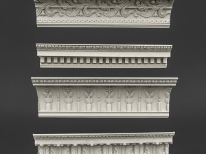 classic ceiling pattern 06 Model 3D