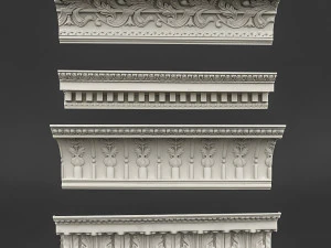 classic ceiling pattern 06 3D Model