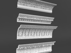 classic ceiling pattern 06 Model 3D
